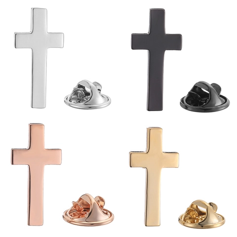 Spilla Da Bavero A Croce Ottone Metallo Distintivo Per Abito Religioso Stile Vintage Per Uomo Donna