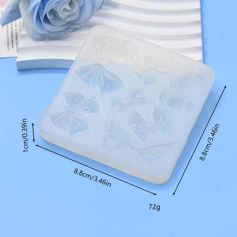 Bowknot Candy Silicone Mold DIY Handmade Fondant Cake Decoration Chocolate Baking Tools Resin Clay Crafting