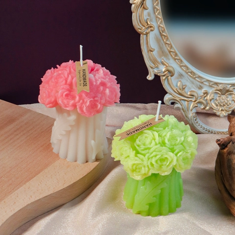 3D Rose Bouquet Candle Silicone Mold DIY Handmade Flower Arrangement Ornament Valentine Day Home Decor Gift Craft