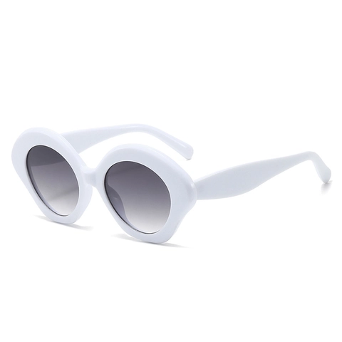 Gafas De Sol Ovaladas Moda Protección UV400 Marco PC Retro Chic Marco Grueso Irregular Exterior Conducción Vacaciones Mujeres Hombres