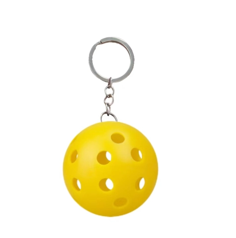 Portachiavi Pickleball Plastica Cavo Perforato Palla Anello Sport Souvenir Regalo Colorato Leggero Novità Ornamento