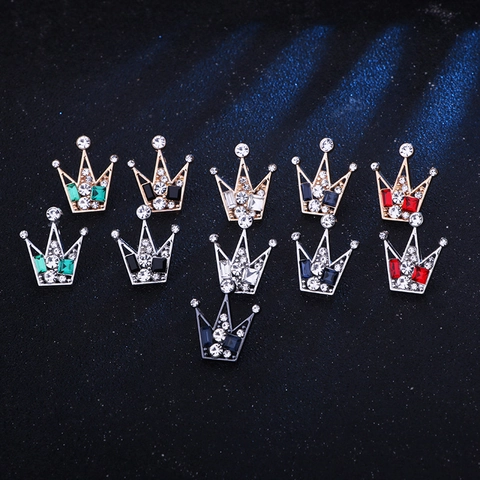 Eleganter Kronen Brosche Für Herren Damen Zinklegierung Strass Reversnadel Für Anzug Hemd Business Hochzeit Mode Schmuck Zubehör