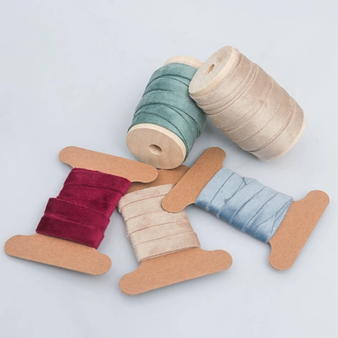 Cinta de Terciopelo de Doble Cara de Poliéster Para Accesorios Para el Cabello Con Lazo Hechos a Mano DIY Decoración de Cajas de Regalo Pasteles