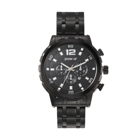 Orologio Al Quarzo Da Uomo Cassa In Lega Cinturino In Acciaio Inossidabile Impermeabile Stile Cronografo Sportivo E Business