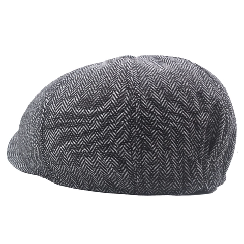 Retro Newsboy Cap Heren Katoen Polyester Mix Verstelbaar Britse Stijl Vintage Flat Ivy Pet Warm