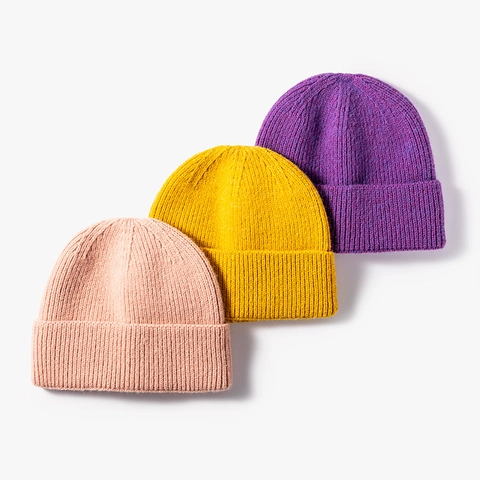 Gebreide Muts Beanie Zacht Warm Kasjmier Geribbeld Winter Outdoor Daily Effen Kleur Mode Accessoire Voor Heren Dames
