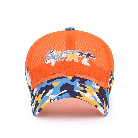 Cappellino Da Baseball In Rete Traspirante Per Bambini Protezione Solare Stampa Mimetica Cappello Sportivo Regolabile