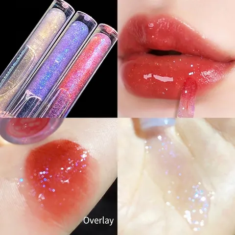 Λαμπερό Lip Gloss Shimmer Glitter Mirror Ενυδατικό Μακράς Διαρκείας Αδιάβροχο Για Γυναίκες