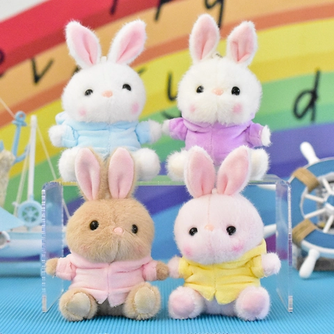 Niedlicher Plüschhase Schlüsselanhänger Hoodie Kaninchen Weiches Stofftier Spielzeug Für Hochzeitsfeier Aktivität Geschenk