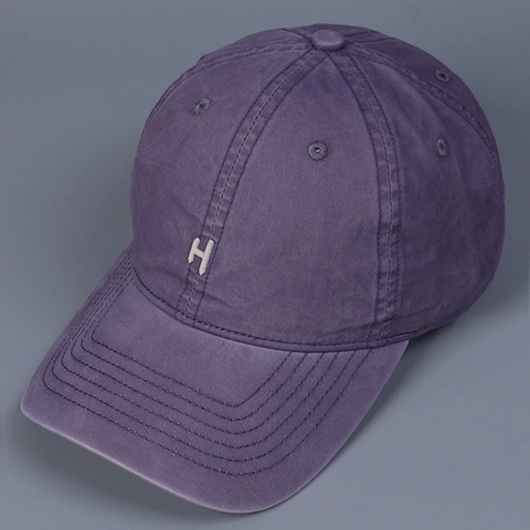 Vintage Baseball Kappe Aus Gewaschener Baumwolle Mit Besticktem Buchstaben H Verstellbarer Retro Sonnenschutz Hut Damen Herren