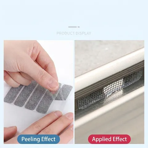 Parches De Reparación De Malla Para Ventana Autoadhesivos De Poliuretano Anti Insectos Impermeable Cubierta