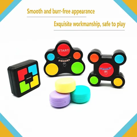 Giocattolo Gioco Di Memoria Elettronico Per Bambini Puzzle Educativo In Plastica Portatile Luce Suono Sensoriale Allenamento Concentrazione