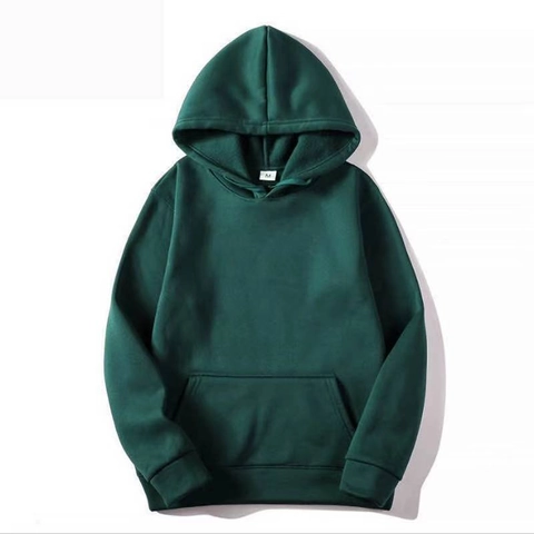 Men's Casual Solid Color Fleece Lined Hoodie And Sweatpants Set Long Sleeve Pullover Tracksuit For Autumn Winter Everyday Sports