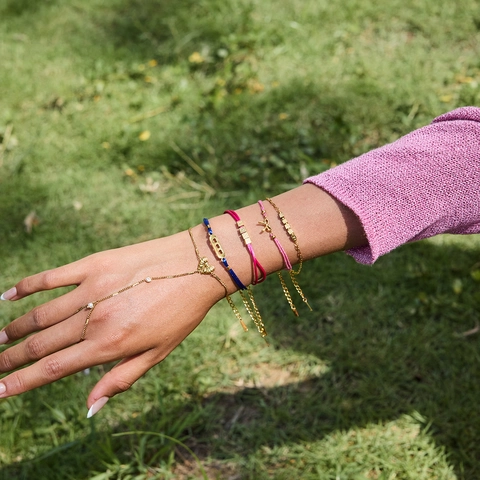 Schmetterling Finger Armband 18K Vergoldet Edelstahl Künstliche Perle Zirkonia Handrücken Kette Wasserdichter Schmuck Für Frauen