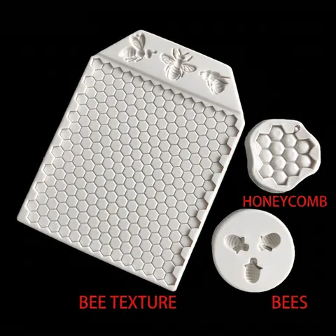 Stampo In Silicone Ape Nido D'Ape DIY Fondant Decorazione Bordo Torta Strumento Cottura Cioccolato Sapone Artigianato
