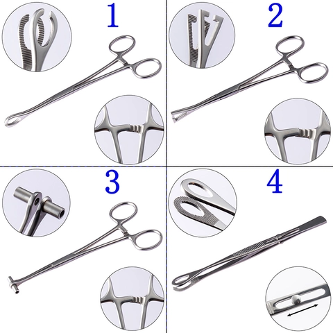 Professionelle Piercing-Zangen Aus Edelstahl Selbstsperrende Pinzette Körperpiercing Schmuck Werkzeuge Für Ohr Nase Zunge Septum Klemme