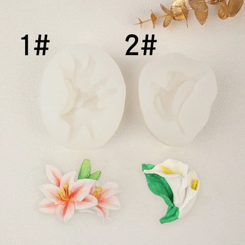 Lily Calla Lilie Form Silikonform Flexibel Für Fondant Tortendekoration Aromatherapie Kerzenherstellung Harz DIY Handwerk Werkzeuge