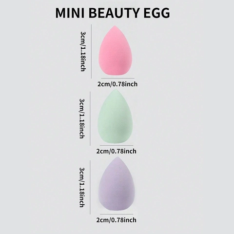 Mini Makeup Sponge Egg Non Latex Hydrophilic Polyurethane Water Drop Shape Dry Wet Dual Use Soft Blending Concealer Tool
