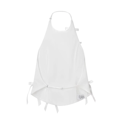 Sexy Witte Haltertop Voor Dames Met Satijnen Strikken Rugloos Streetwear Stijl Geweven Camisole