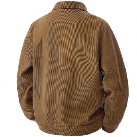 Giacca Di Velluto A Coste Vintage Da Uomo Casual Maniche Lunghe Risvolto Monopetto Cargo Con Tasche