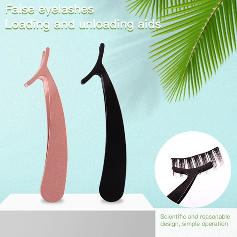 Valse Wimpers Applicator Tool Roestvrij Staal Boogklem Helper Pincet Ergonomisch Make-up Accessoire Veelkleurig