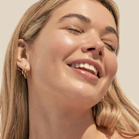Orecchini A Cerchio A Spirale Oro 18K Rame Torsione Geometrica Minimalista Eleganti Donne