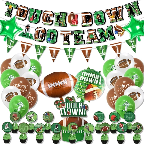 Decorazioni Per Feste A Tema Football Palloncini In Lattice Alluminio Decorazioni Per Torte Spirali Appese Evento Sportivo Verde