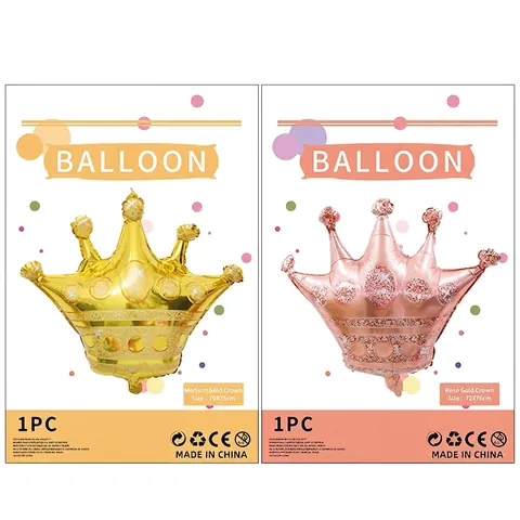 Palloncino In Alluminio A Forma Di Corona Autosigillante Riutilizzabile Decorazione Festa Di Compleanno Stile Principessa