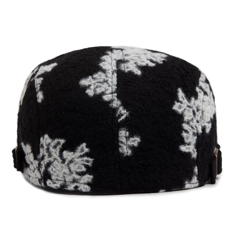 Berretto Ivy Con Jacquard Floreale Retrò Fibbia In Metallo Regolabile Misto Cotone Coppia Vintage Per Donna