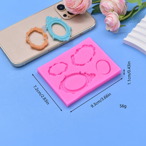 European Retro Frame Silicone Mold For Fondant Cake Decoration And DIY Resin Craft Vintage Relief Design