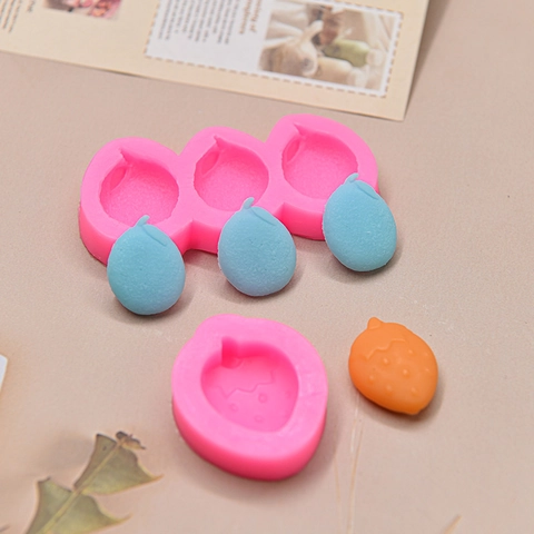 Strawberry Fruit Shape Silicone Mold For Fondant Chocolate Cake Decoration Handmade DIY Baking Craft Pink Tool