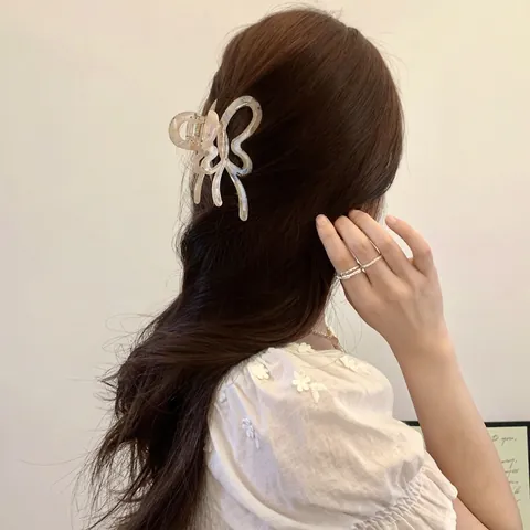 Molletta Per Capelli Farfalla Acetato Design Nastro Elegante Stile Fata Fermaglio Per Capelli Donne Ragazze