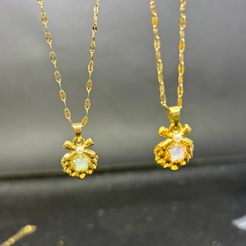 Collar Con Colgante De Concha Con Perla Artificial Y Estrella Chapado En Oro Acero Inoxidable Joyería Estilo Océano Para Mujer