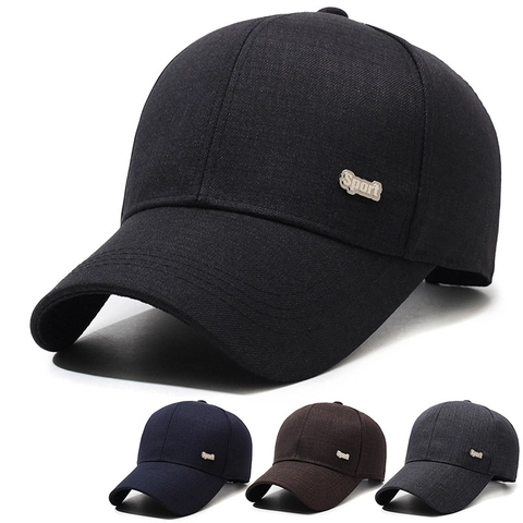 Baseballkappe Baumwolle Polyester Twill Verstellbare Metallschnalle Sport Metall Hardtop Outdoor Sonnenschutz Unisex