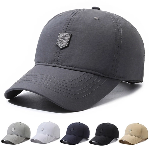 Gorra De Béisbol Secado Rápido Transpirable Protección Solar Deportes Al Aire Libre Parche Bordado Para Hombre