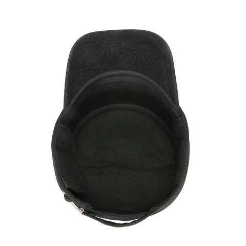 Men Winter Cadet Cap Cotton Warm Windproof Hat With Ear Flaps Adjustable Metal Buckle Fashion Military Style For Outdoor