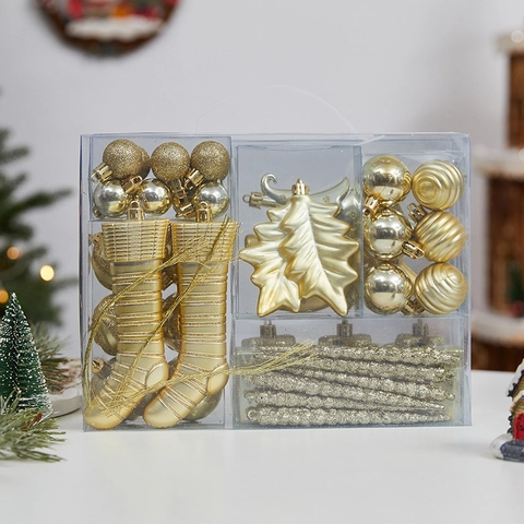 Addobbi Per Albero Di Natale Palline Di Plastica Infrangibili Decorazioni Appese Per Festa Stella Calza Ghiacciolo
