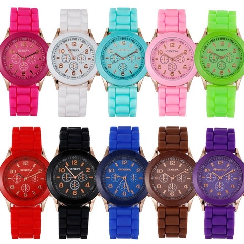 Orologio Quarzo Moda Cinturino Silicone Cassa Lega Quadranti Decorativi Orologio Casual Per Donne Uomini Studenti