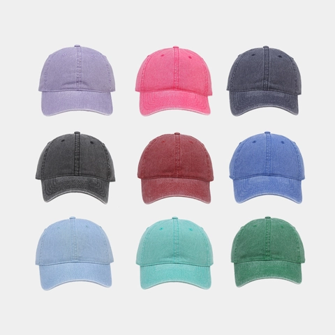 Casquette De Baseball En Coton Pur Lavé Pour Hommes Femmes Ajustable Rétro Chapeau De Soleil Vintage Classique Respirant