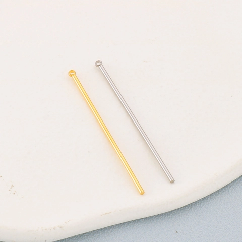 Colgante De Barra Larga Cilíndrica De Acero Inoxidable Con Bucle Para Hacer Joyas DIY Componentes De Collar Y Pendientes