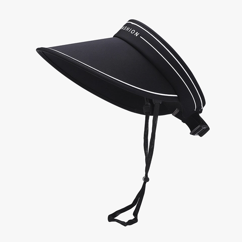 Women Ice Silk Sun Visor Hat UPF 50 Plus Large Brim Adjustable UV Protection Breathable Outdoor Sporty Beach Sun Hat