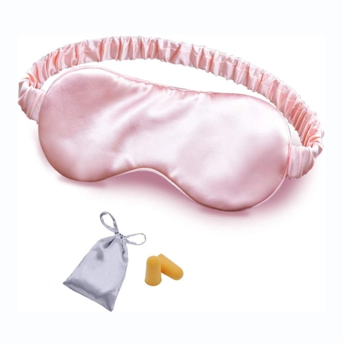 Sleep Eye Mask Imitation Satin Satin Soft Shading Blindfold For Travel Home Nap Breathable With Elastic Strap