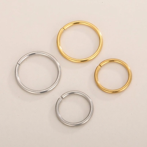 Stainless Steel Open Jump Rings Round Metal Hoops For DIY Jewelry Making Accessories Minimalist Findings Smooth Surface