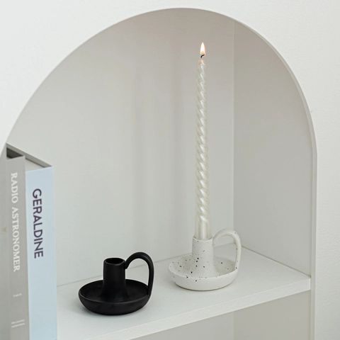 Nordic Geometric Ceramic Candlestick Candle Holder Modern Minimalist Home Table Decoration Romantic Dinner Decor