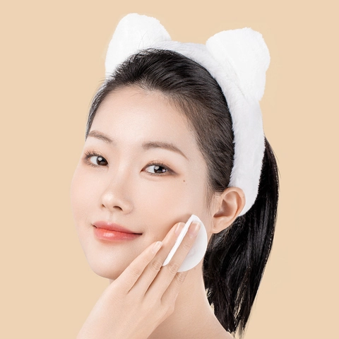 Round Makeup Cotton Pads Triple Layer Soft Pure Cotton Lint Free Skin Friendly Facial Cleansing Pads For Daily Beauty Care