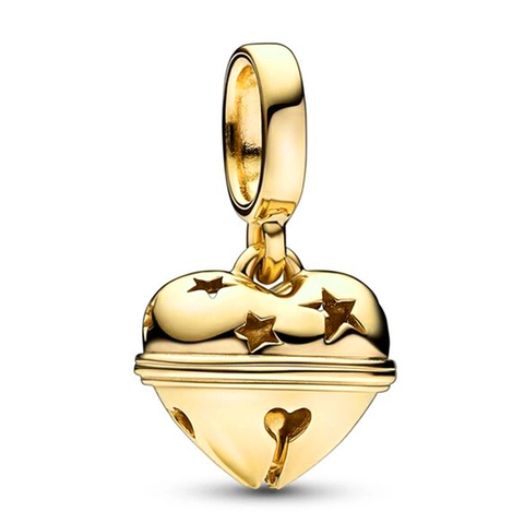 Golden Charm Beads Alloy Rhinestone Heart Tree Butterfly Flower Pendants For DIY Bracelet Necklace Making Elegant Women