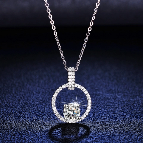 Collar de Colgante de Plata de Ley 925 Moissanita para Mujer Elegante Cadena de Clavícula en V Collar Geométrico Incrustado Joyería de Moda Regalo