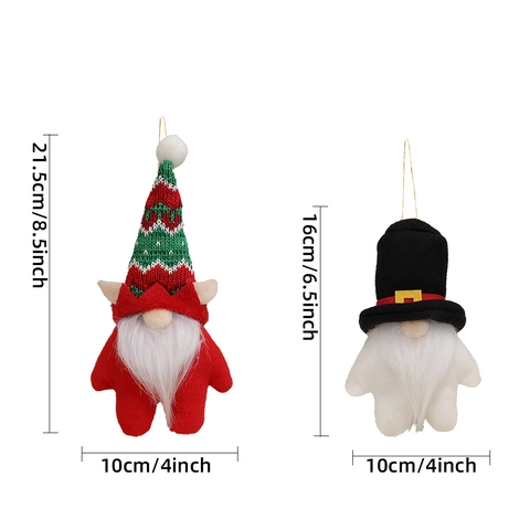 Ornamenti Appesi Gnomi Di Natale Bambola Senza Volto In Maglia Con Paillettes Peluche Tomte Elfo Per Decorazione Albero