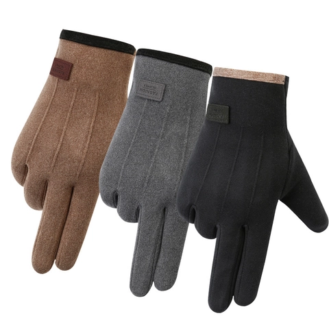 Winter Warm Gloves Rabbit Hair Blend Fleece Lining Touchscreen Windproof Outdoor Cycling Driving For Men And Women