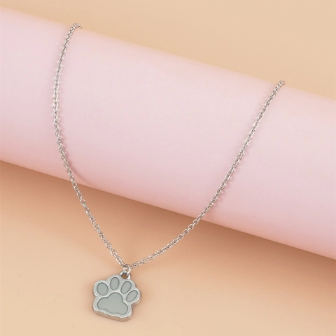 Collana Con Pendente Zampa Di Cane Luminosa Lega Brilla Al Buio Gioielli Artiglio Animale Regalo